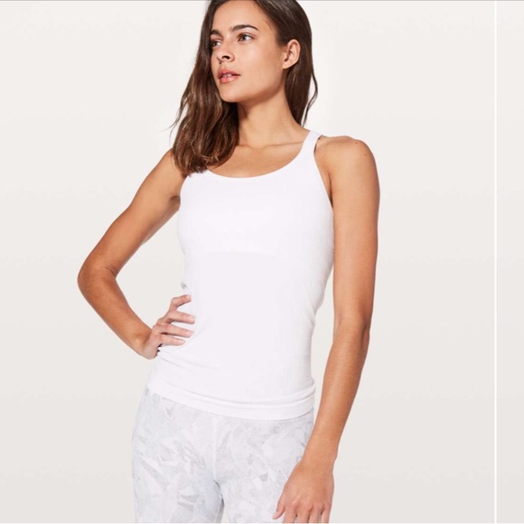 lululemon athletica Tops - NWT Lululemon Ebb To Street Tank in White